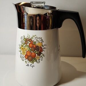Vintage Coringware Spice Of Life Pattern Le Cafe P-146 6cup